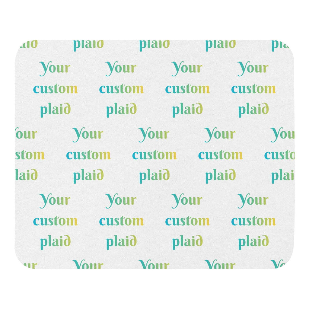 Mouse Pad Your Own Birthday Plaid - Scottish Squares