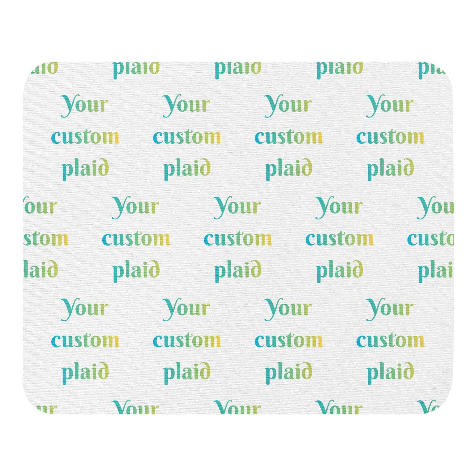 Mouse Pad Your Own Birthday Plaid - Scottish Squares