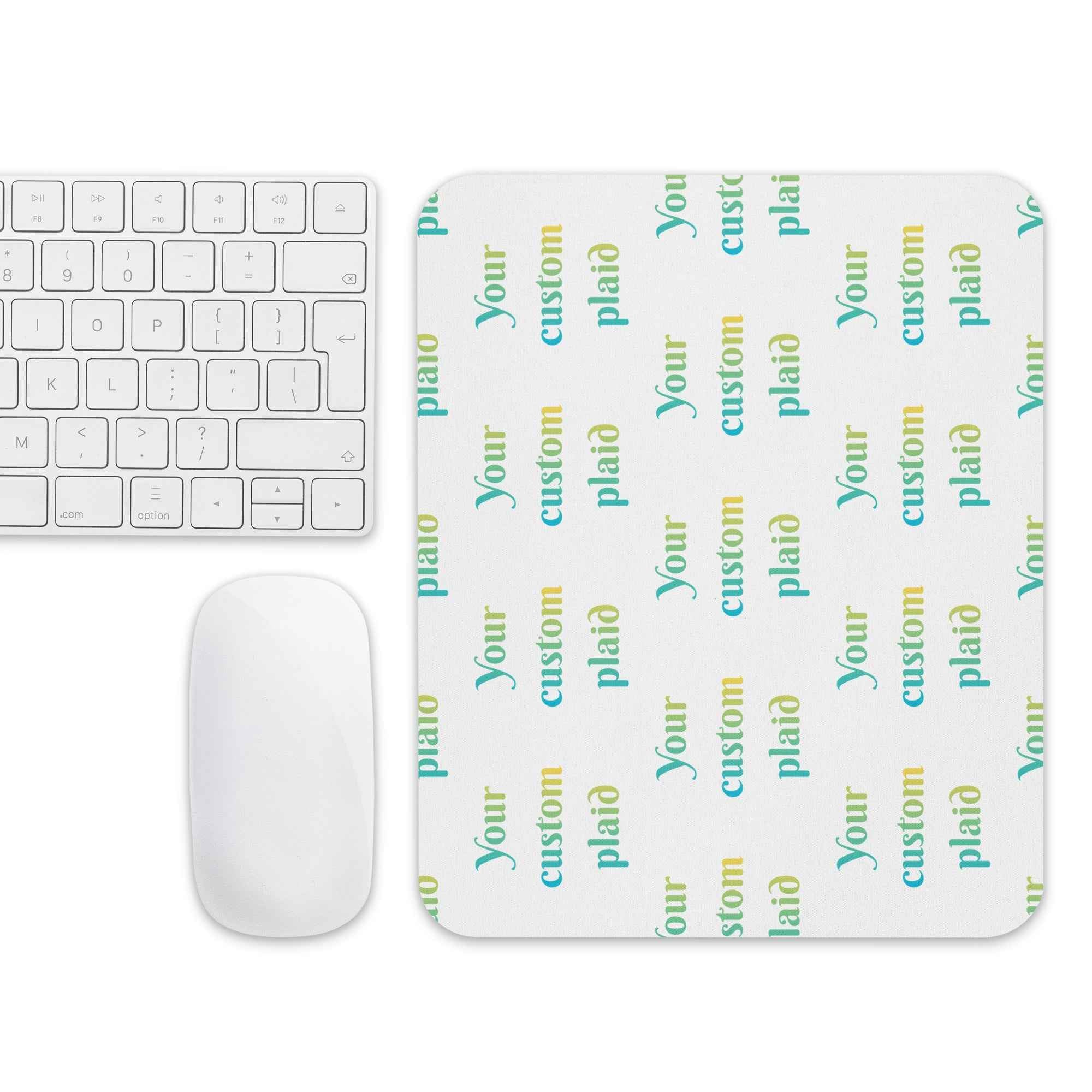 Mouse Pad Your Own Birthday Plaid - Scottish Squares