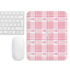 Mouse Pad Breast Cancer Awareness Plaid - Scottish Squares
