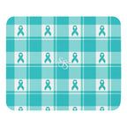 Mouse Pad Ovarian Cancer Awareness Plaid - Scottish Squares