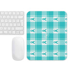Mouse Pad Ovarian Cancer Awareness Plaid - Scottish Squares