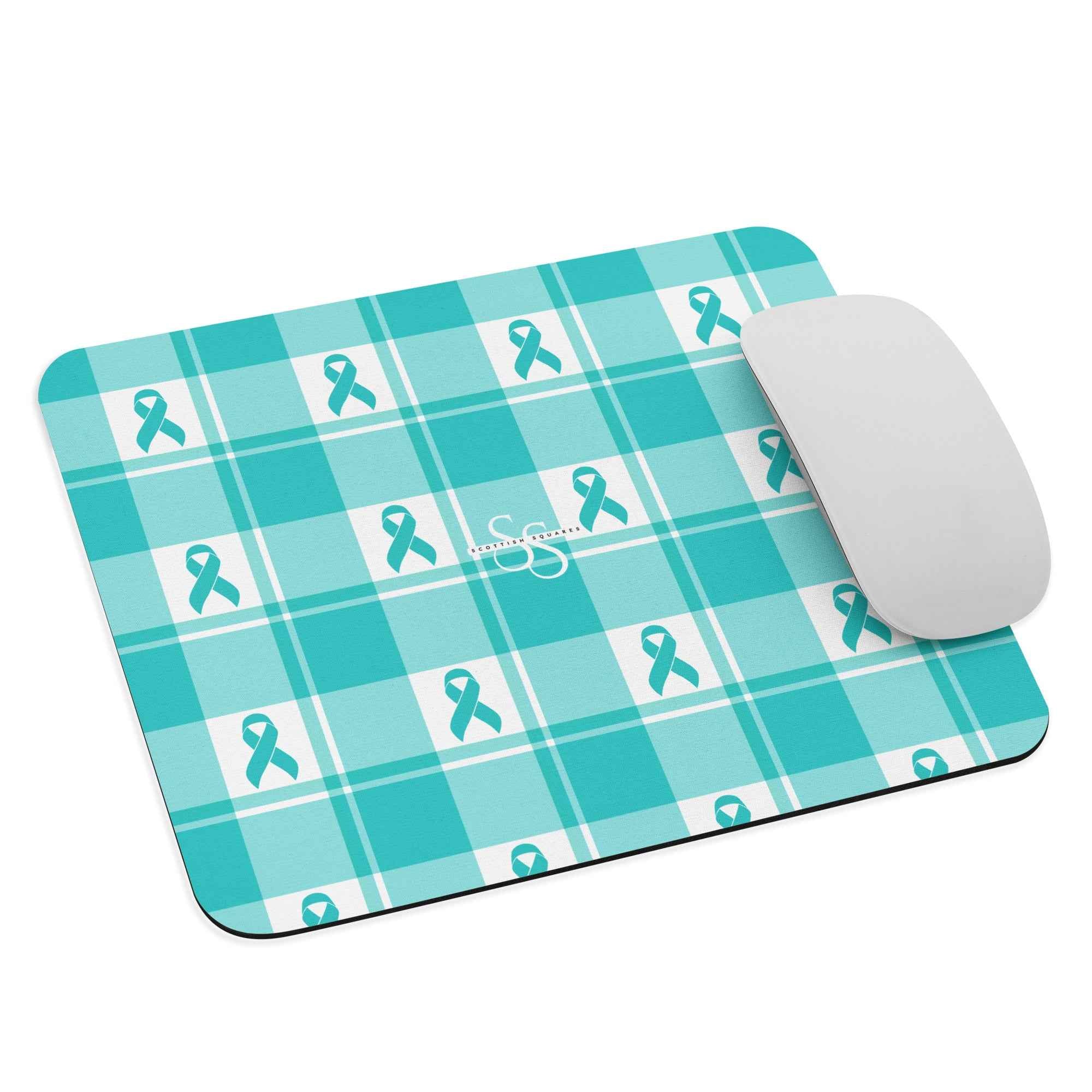 Mouse Pad Ovarian Cancer Awareness Plaid Default Title - Scottish Squares