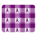 Mouse Pad Pancreatic Cancer Awareness Plaid - Scottish Squares