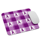 Mouse Pad Pancreatic Cancer Awareness Plaid Default Title - Scottish Squares