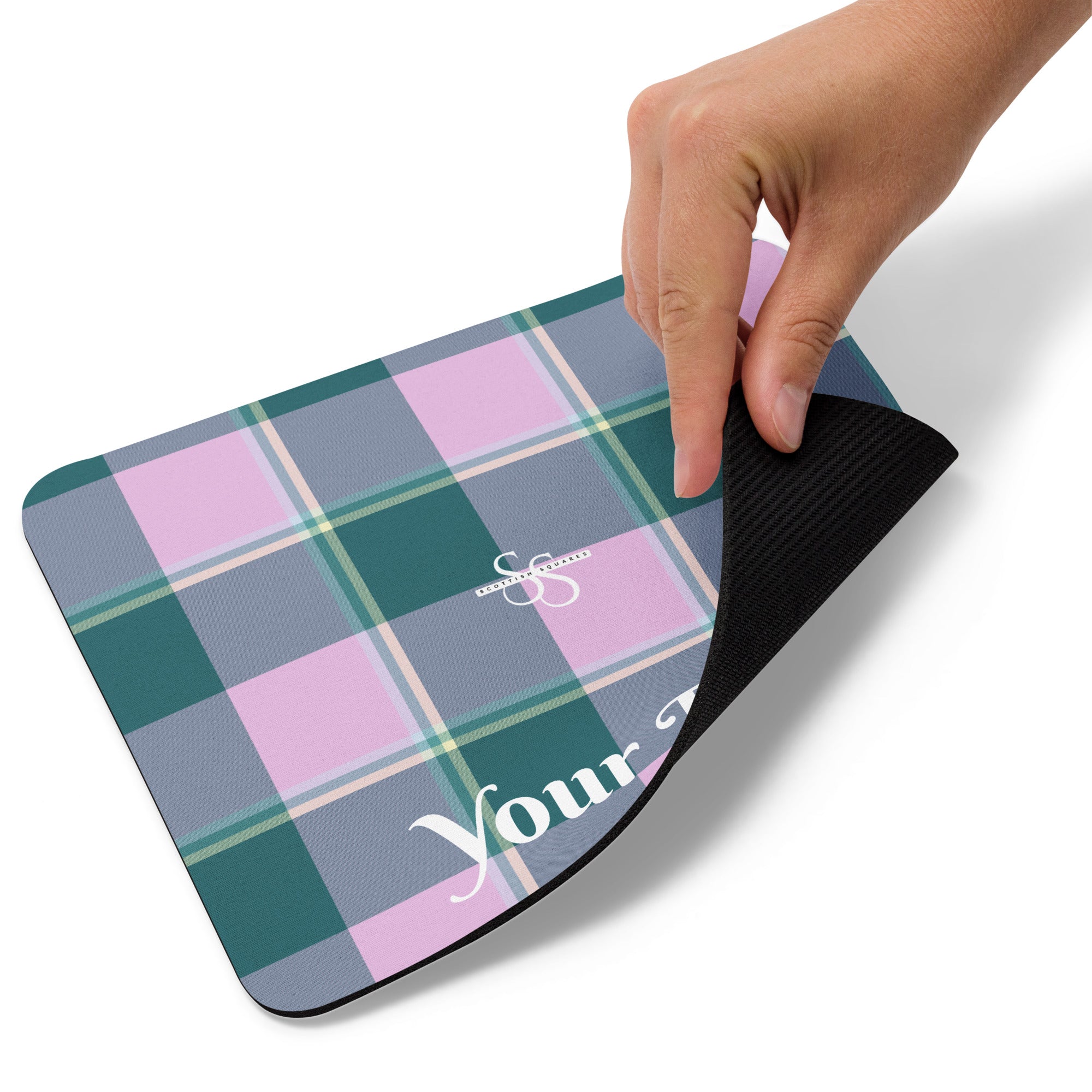 Personalized Ming and Melanie Plaid Mouse Pad - Scottish Squares