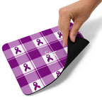 Mouse Pad Pancreatic Cancer Awareness Plaid - Scottish Squares