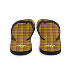 Potters Clay and Pizza Plaid Flip Flops - Scottish Squares