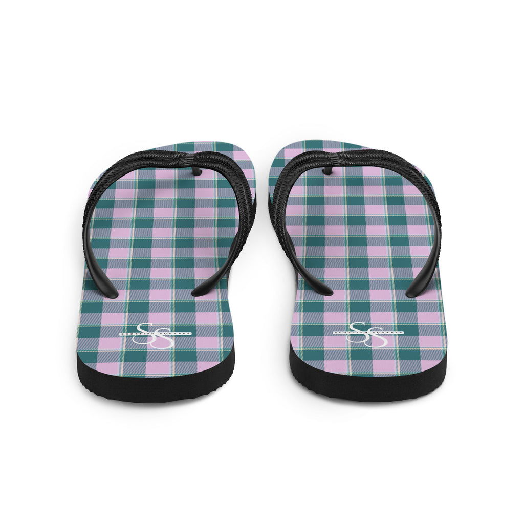 Ming and Melanie Plaid Flip Flops - Scottish Squares