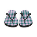Ming and Melanie Plaid Flip Flops - Scottish Squares