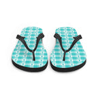 Flip Flops Ovarian Cancer Awareness Plaid - Scottish Squares