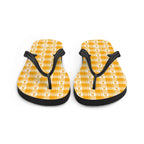 Flip Flops Kidney Cancer Awareness Plaid, Orange Ribbon, Supportive Gift - Scottish Squares