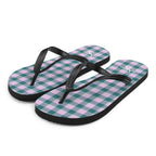 Ming and Melanie Plaid Flip Flops - Scottish Squares