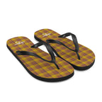 Potters Clay and Pizza Plaid Flip Flops - Scottish Squares