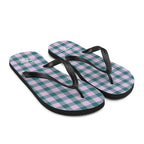 Ming and Melanie Plaid Flip Flops - Scottish Squares