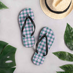 Ming and Melanie Plaid Flip Flops - Scottish Squares
