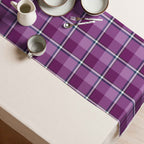 Table Runner Purple and Trendy Pink Plaid - Scottish Squares