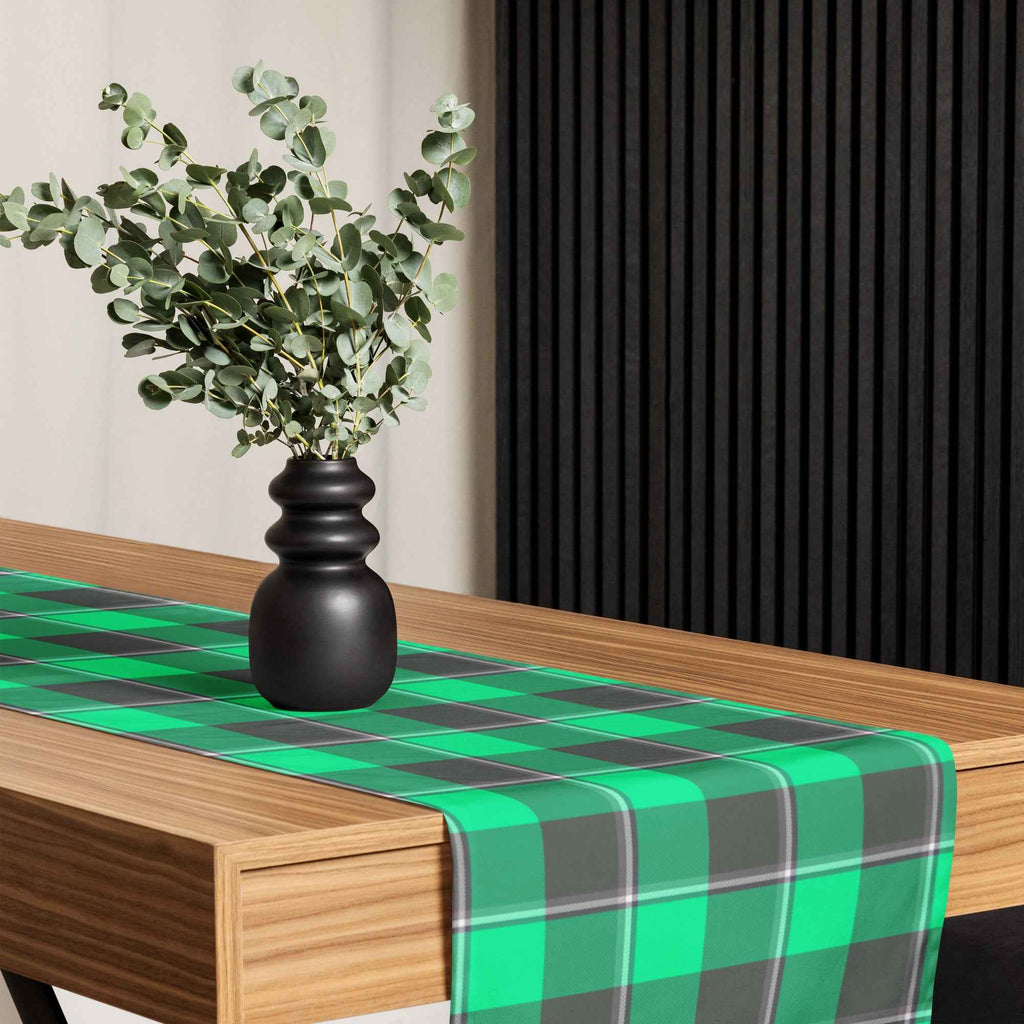 Table Runner Spring Green and Finlandia Plaid - Scottish Squares