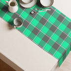 Table Runner Spring Green and Finlandia Plaid - Scottish Squares