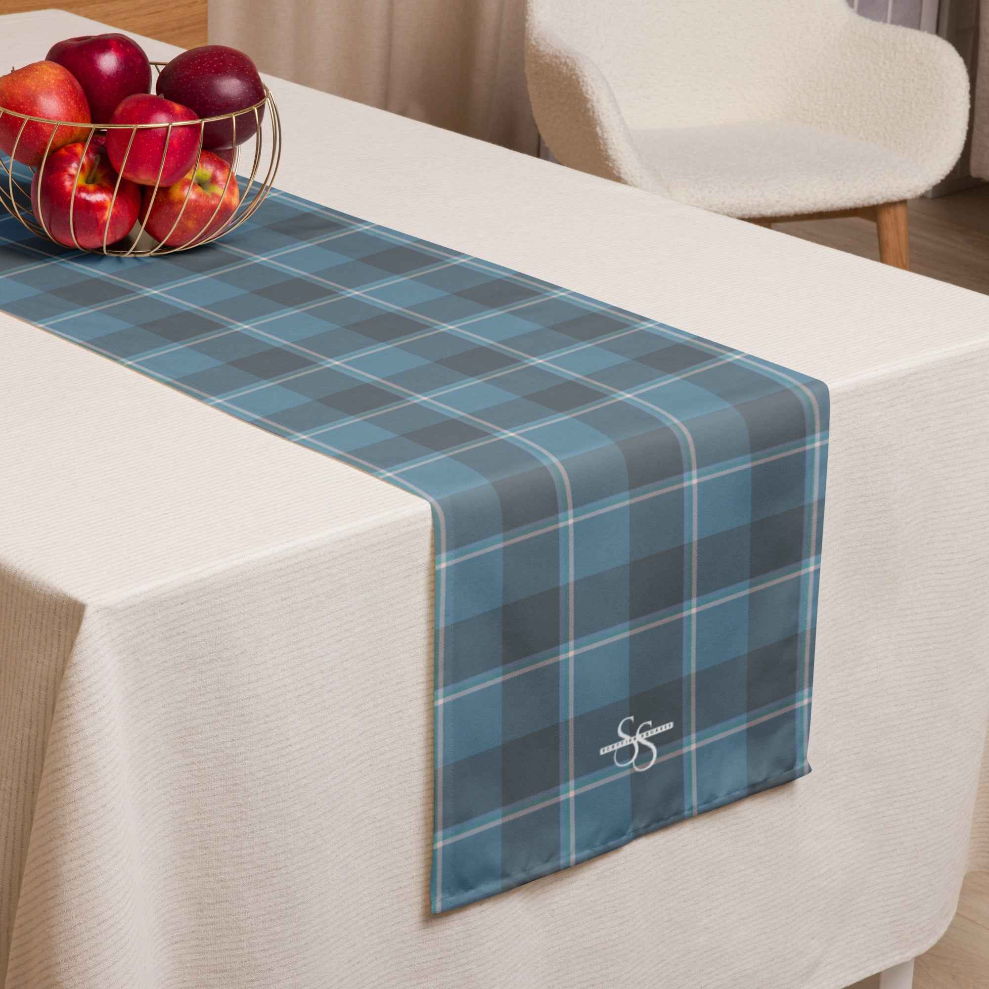 Table Runner Hoki and Shuttle Gray Plaid Default Title - Scottish Squares