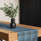 Table Runner Hoki and Shuttle Gray Plaid - Scottish Squares