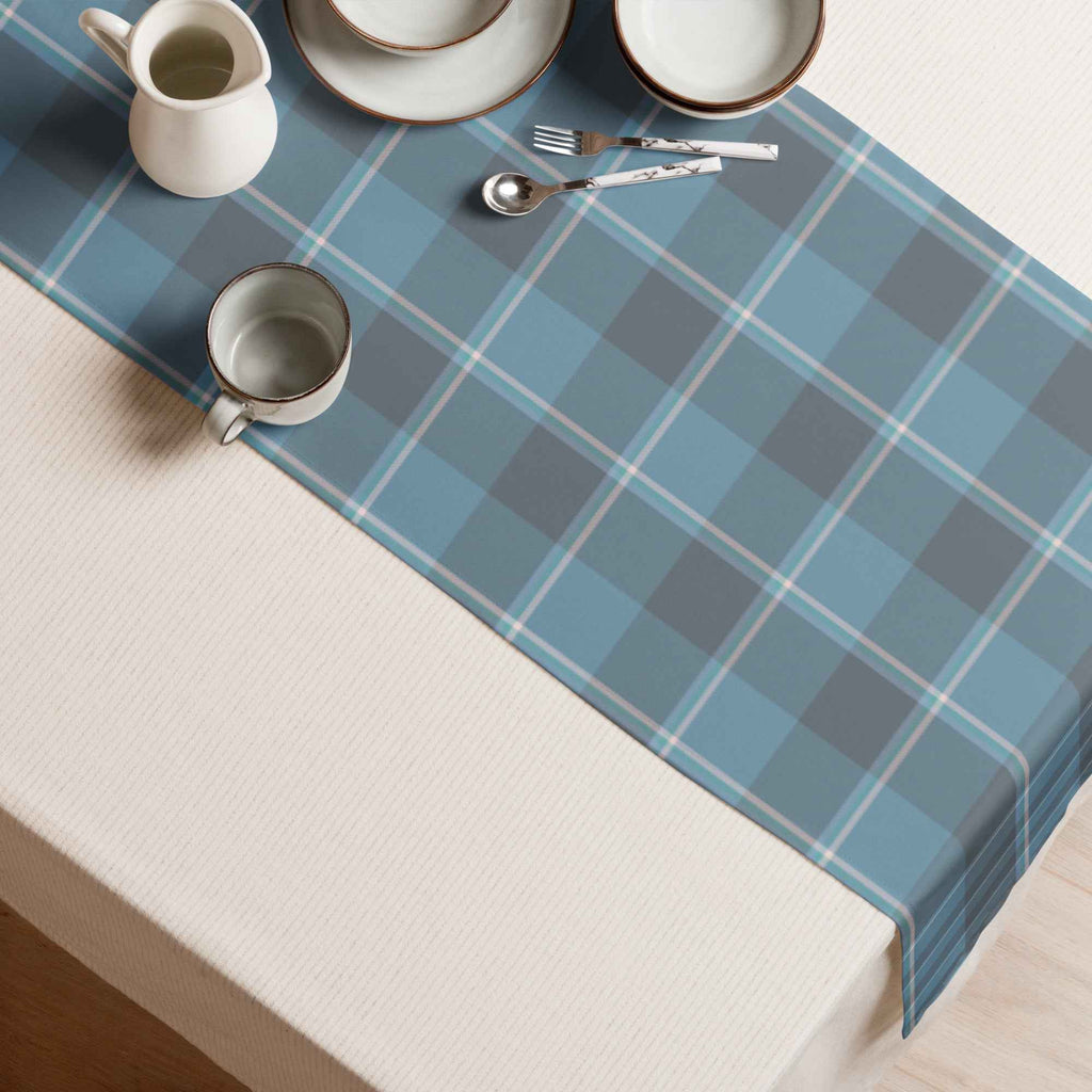 Table Runner Hoki and Shuttle Gray Plaid - Scottish Squares