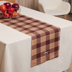 Table Runner Whiskey and Livid Brown Plaid Default Title - Scottish Squares