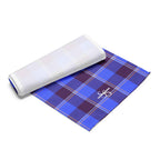 Table Runner Cornflower Blue and Livid Brown Plaid - Scottish Squares