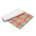Table Runner Spring Rain and Persimmon Plaid - Scottish Squares