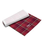 Table Runner Old Brick and Cab Sav Plaid - Scottish Squares