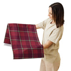 Table Runner Old Brick and Cab Sav Plaid - Scottish Squares