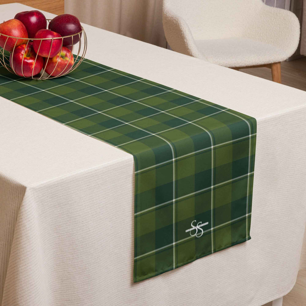 Table Runner Woodland and Evergreen Plaid Default Title - Scottish Squares