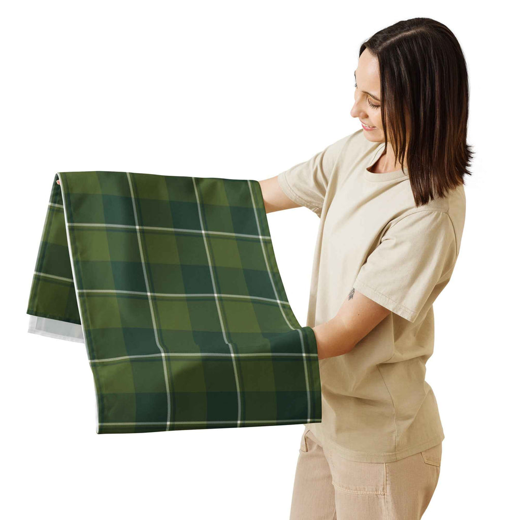Table Runner Woodland and Evergreen Plaid - Scottish Squares