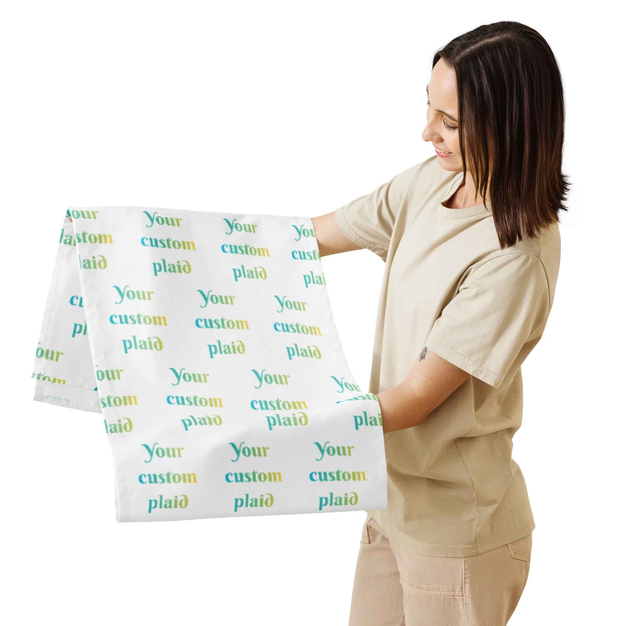 Table Runner Your Own Birthday Plaid - Scottish Squares