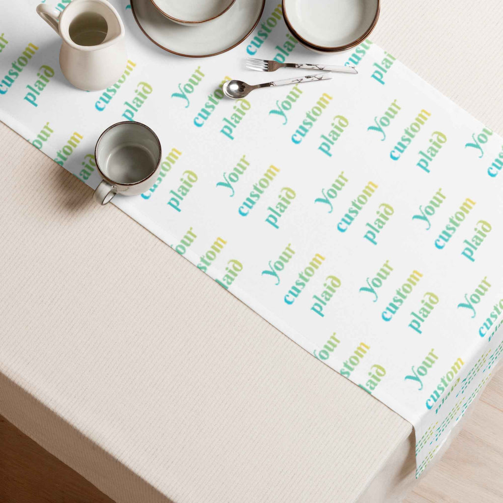 Table Runner Your Own Birthday Plaid - Scottish Squares