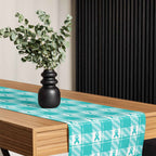 Table Runner Ovarian Cancer Awareness Plaid - Scottish Squares