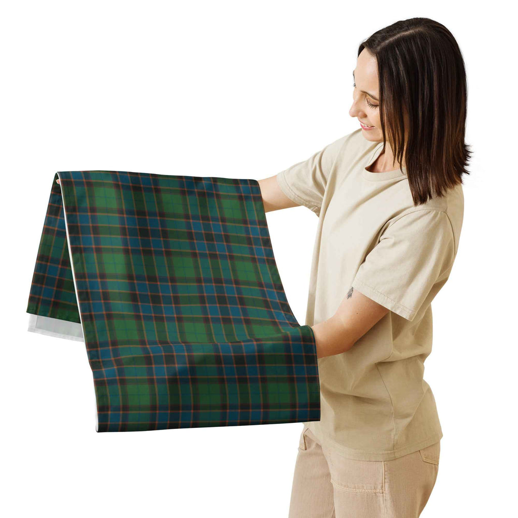 Table Runner Green Blue Orange Plaid Tartan
