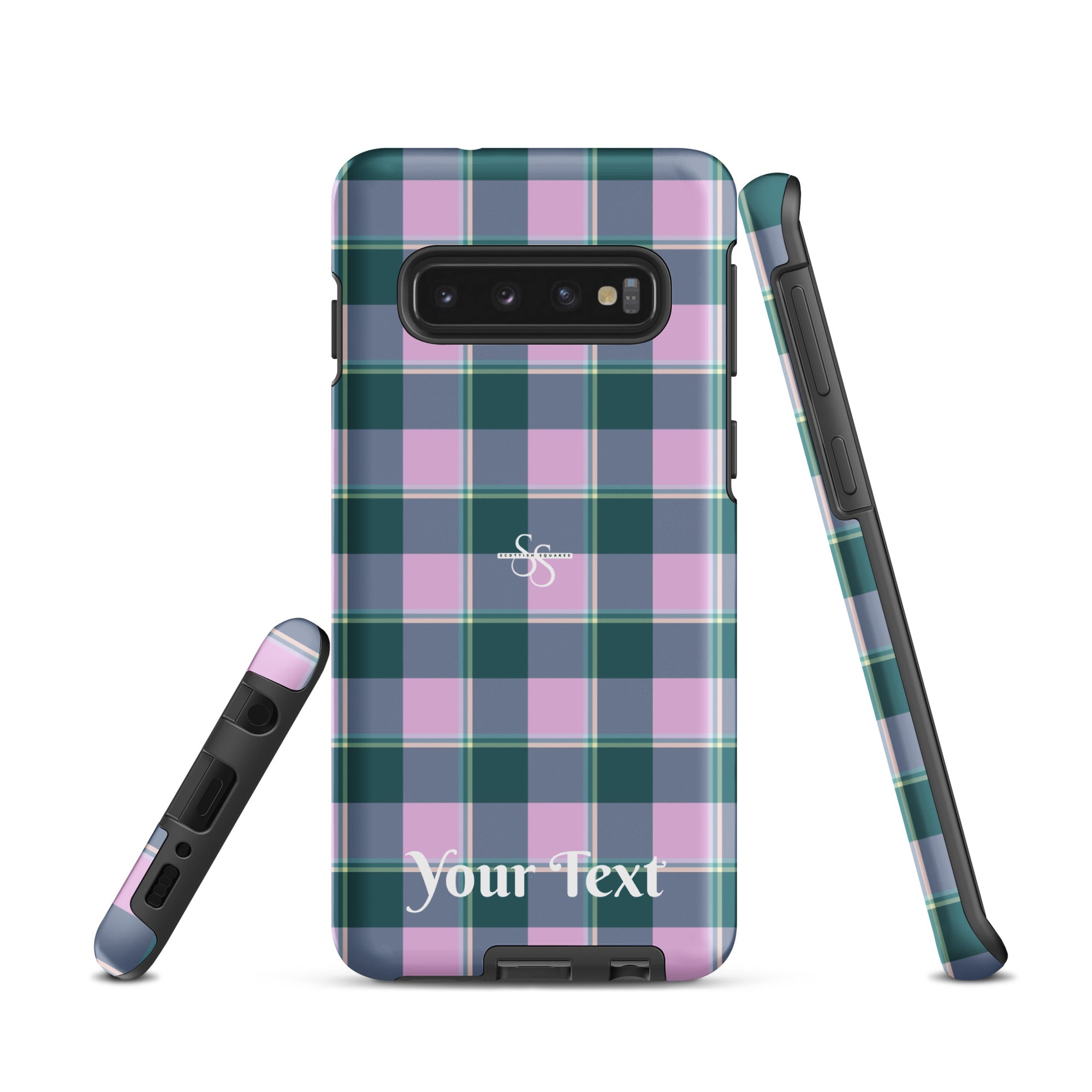 Personalized Ming and Melanie Plaid Samsung Tough Case - Scottish Squares