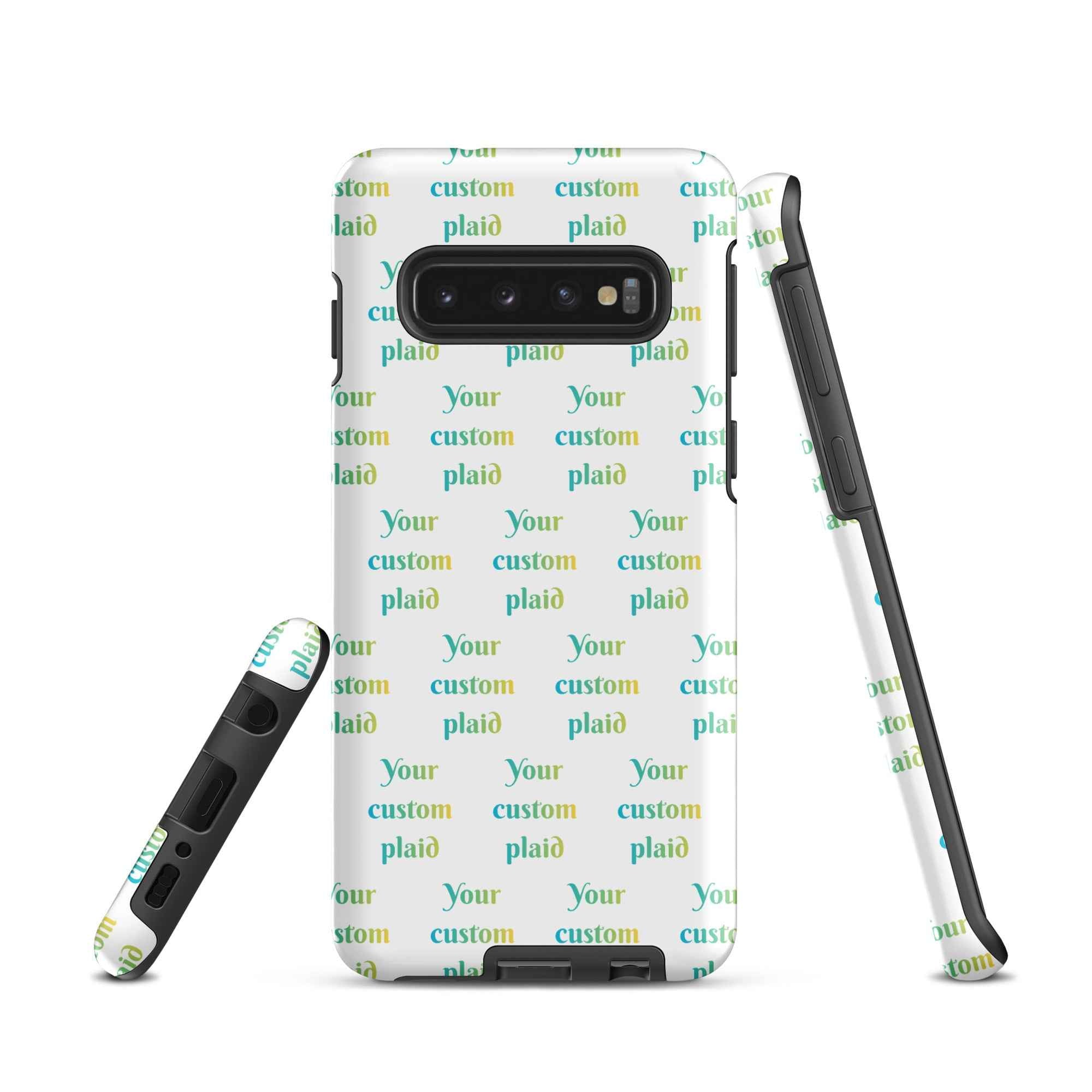 Tough Case for Samsung Your Own Birthday Plaid Samsung Galaxy S10 - Scottish Squares