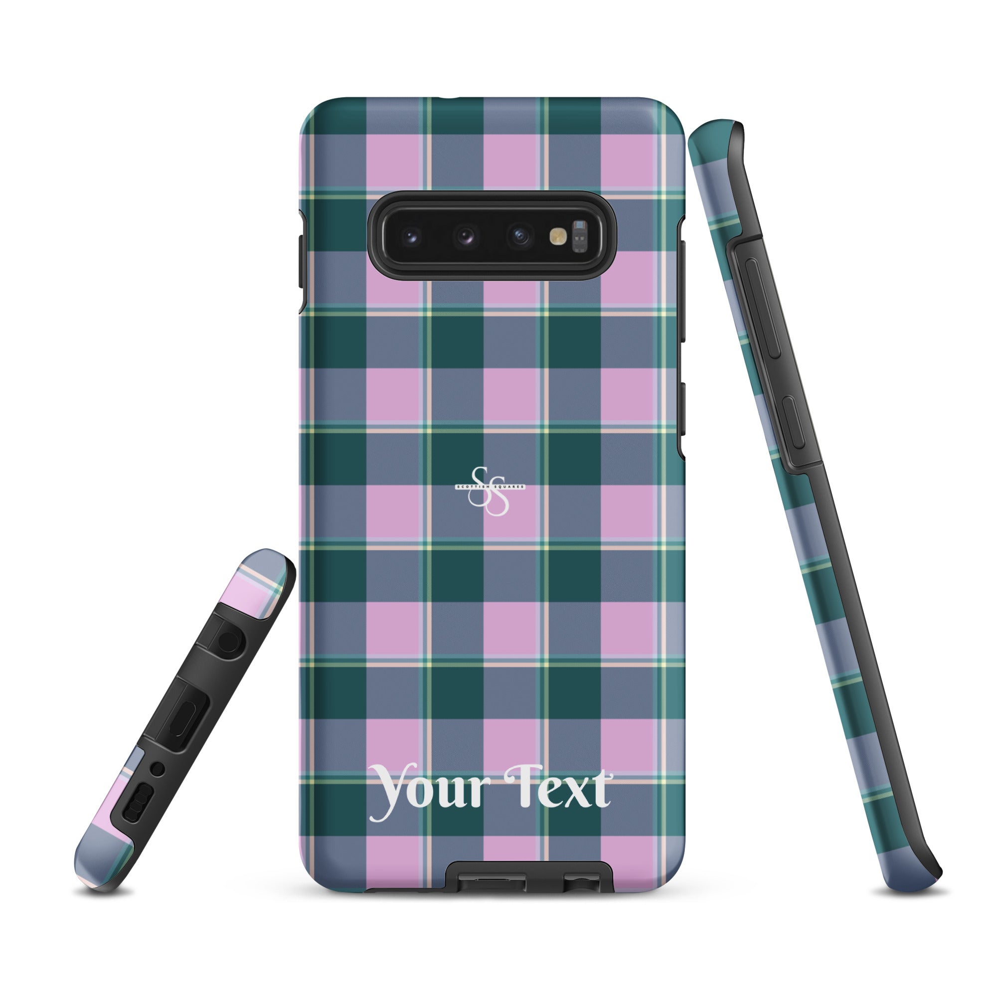 Personalized Ming and Melanie Plaid Samsung Tough Case - Scottish Squares
