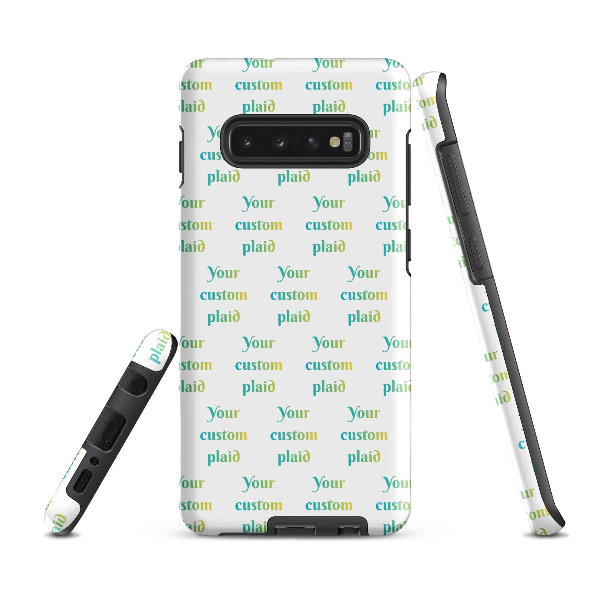 Tough Case for Samsung Your Own Birthday Plaid Samsung Galaxy S10 Plus - Scottish Squares