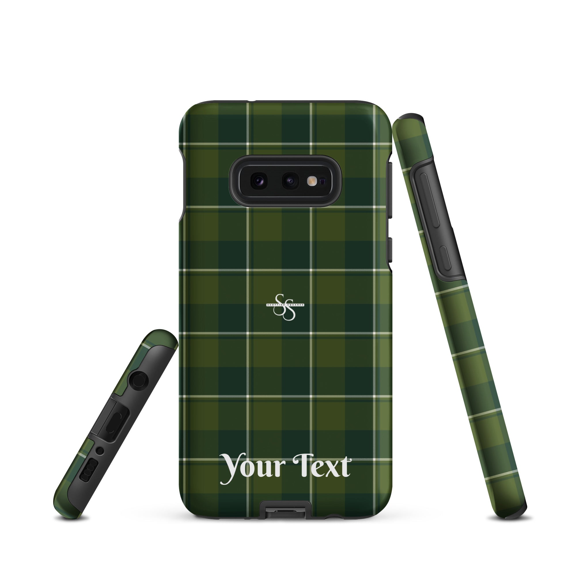 Personalized Woodland and Evergreen Plaid Samsung Tough Case - Scottish Squares