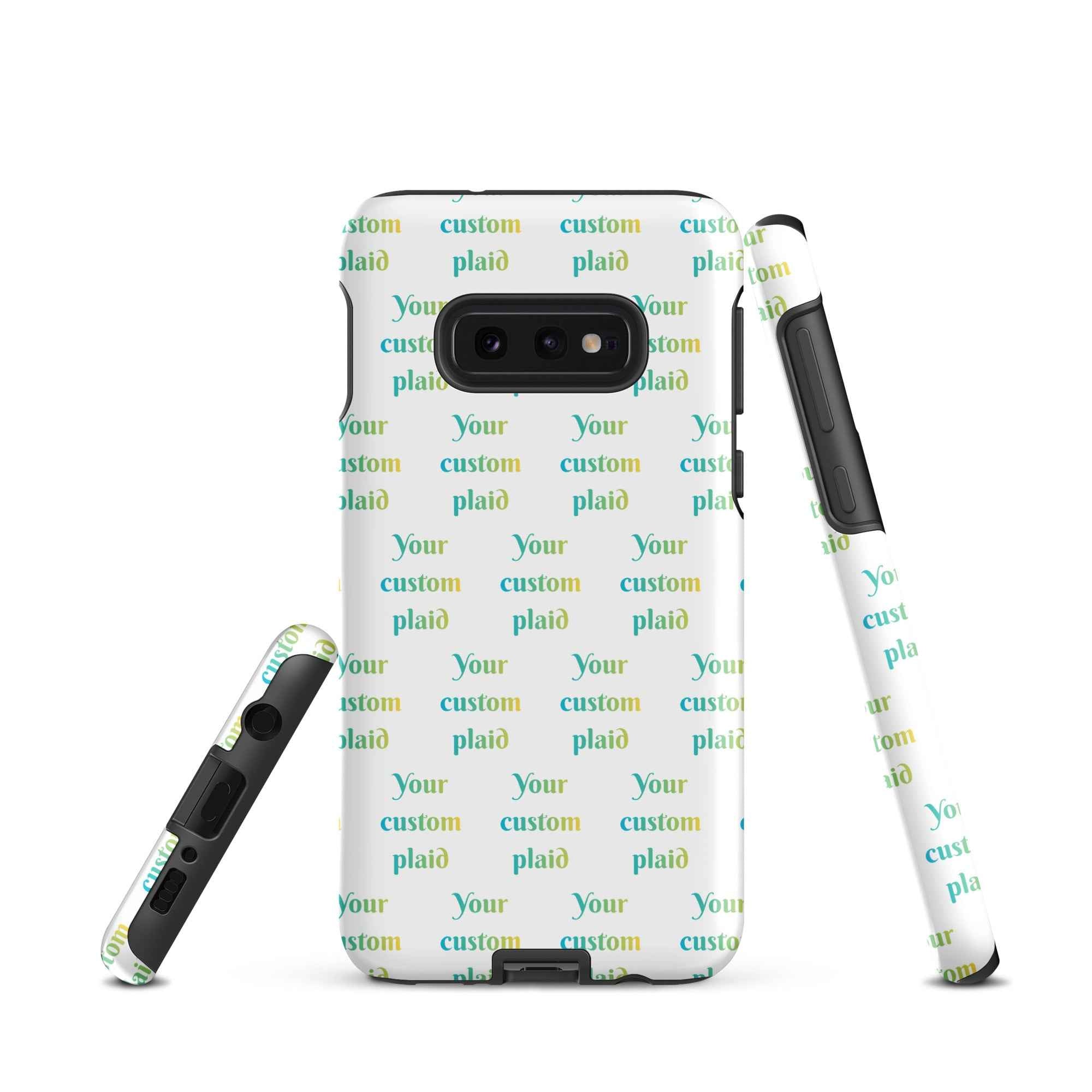 Tough Case for Samsung Your Own Birthday Plaid Samsung Galaxy S10e - Scottish Squares