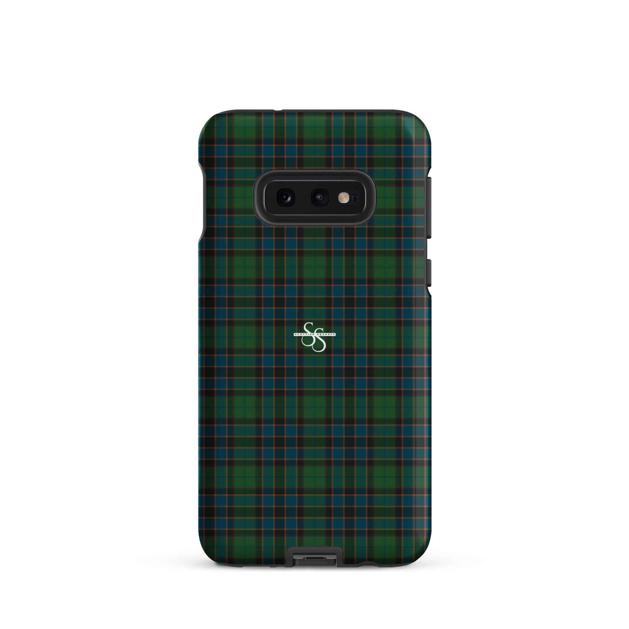 Tough Case for Samsung Green Blue Orange Plaid Tartan