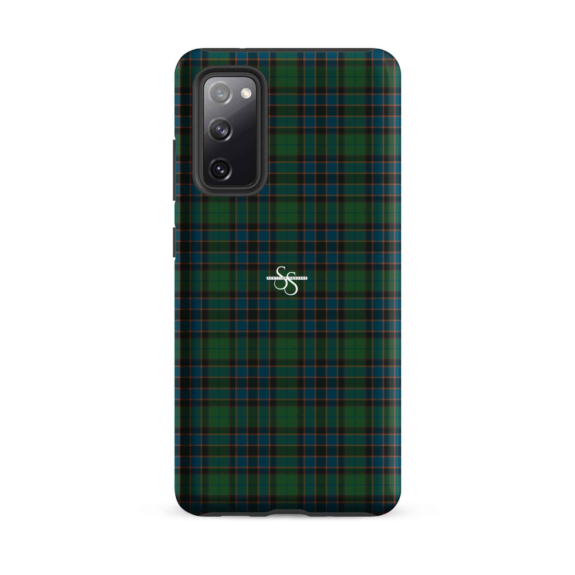 Tough Case for Samsung Green Blue Orange Plaid Tartan