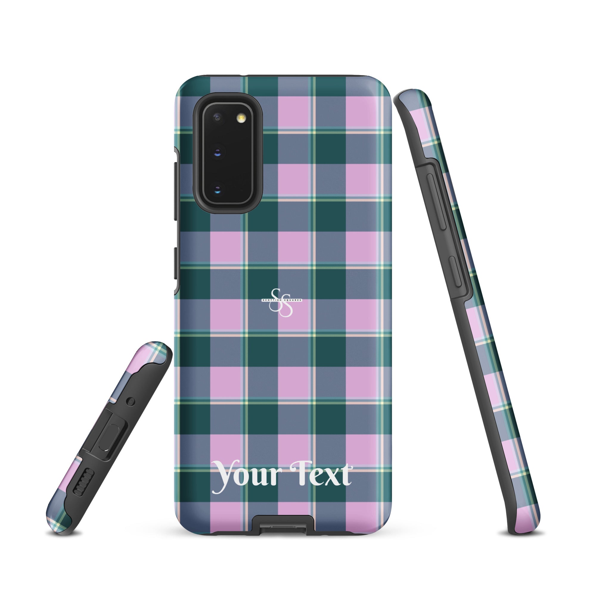 Personalized Ming and Melanie Plaid Samsung Tough Case - Scottish Squares