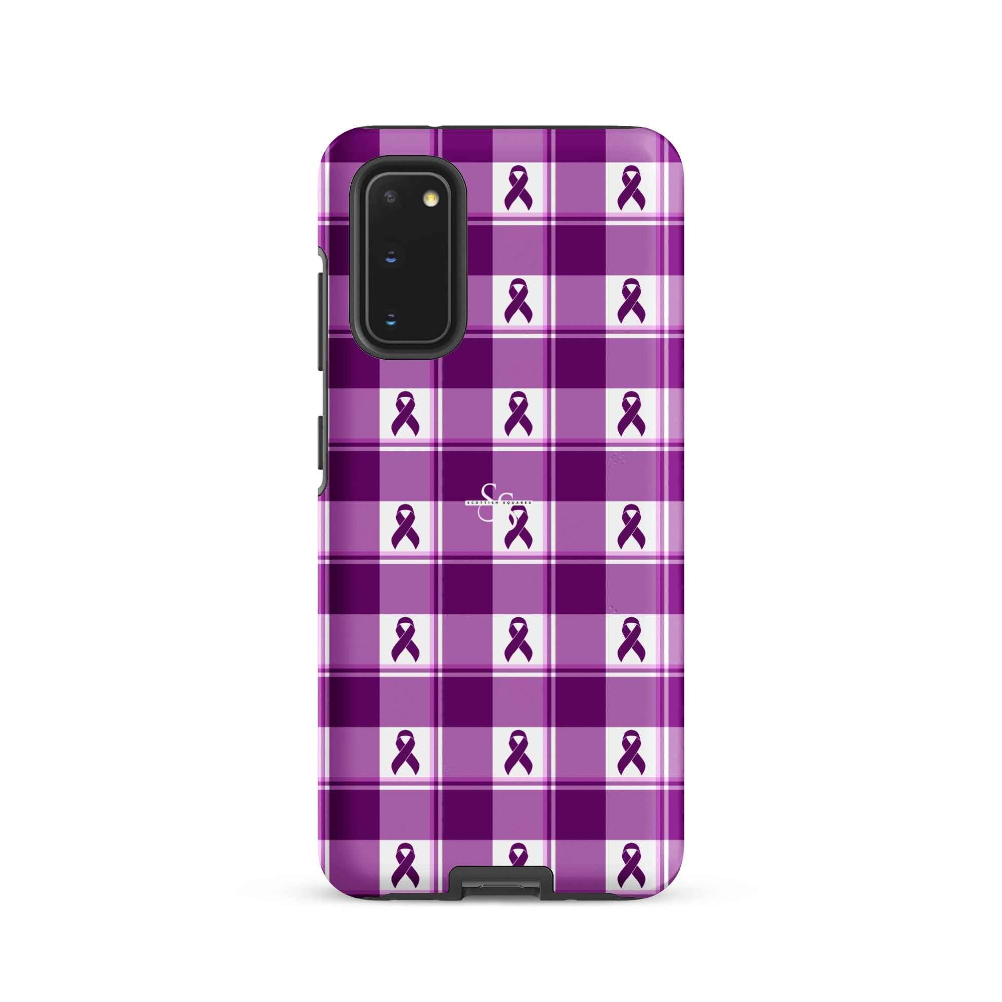 Tough Case for Samsung Pancreatic Cancer Awareness Plaid Samsung Galaxy S20 - Scottish Squares