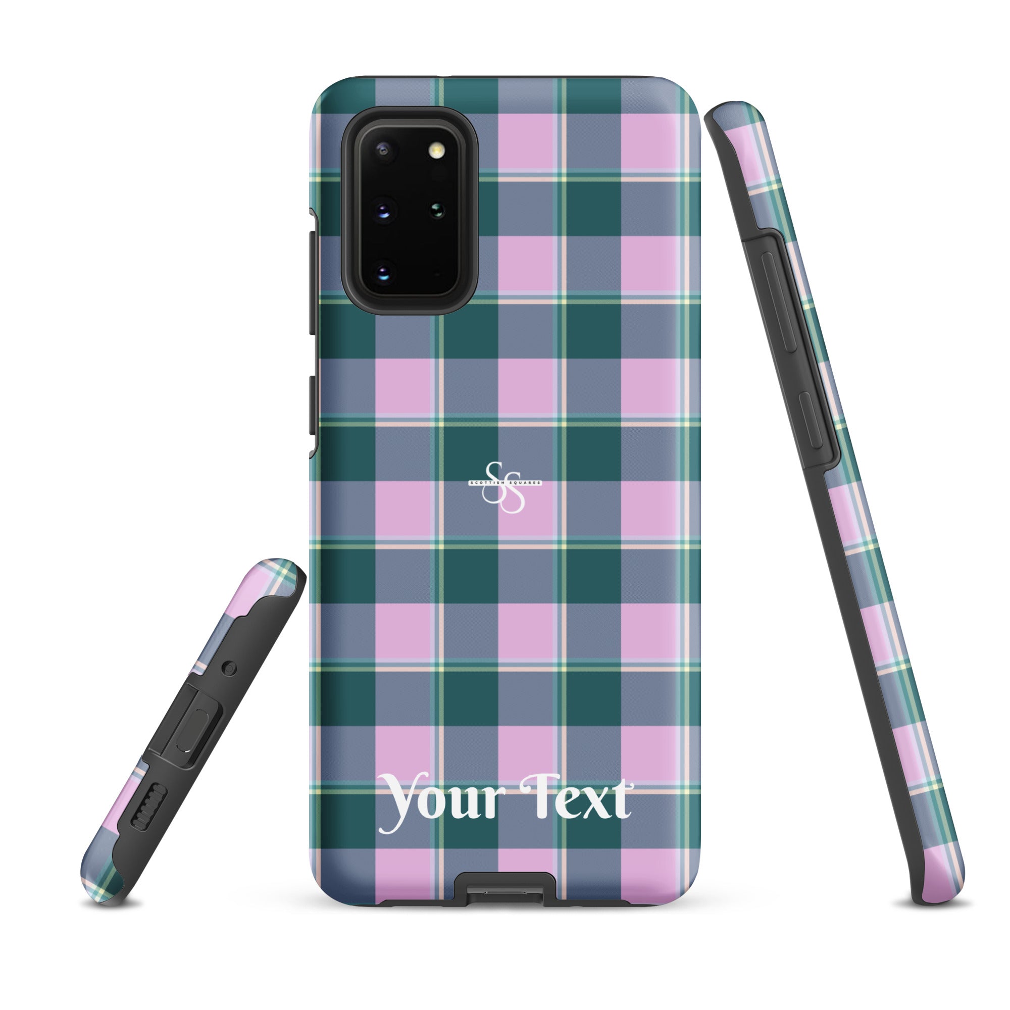 Personalized Ming and Melanie Plaid Samsung Tough Case - Scottish Squares