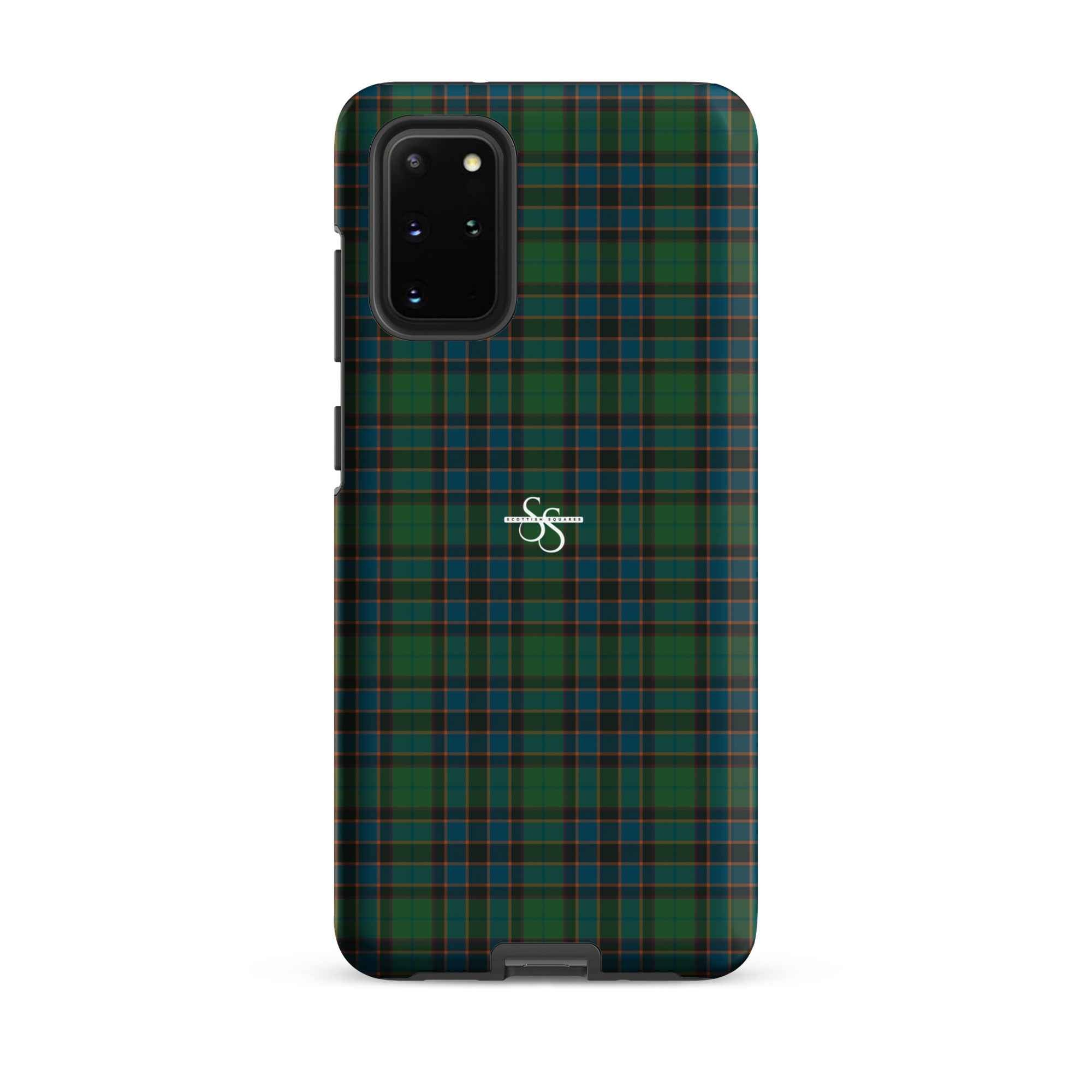 Tough Case for Samsung Green Blue Orange Plaid Tartan