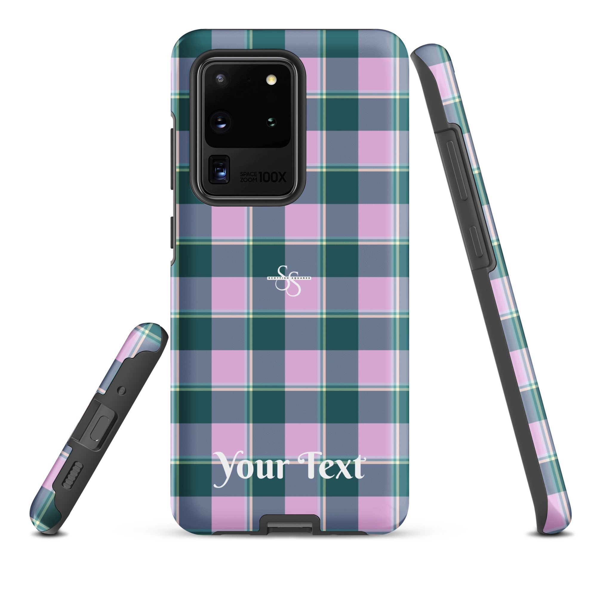 Personalized Ming and Melanie Plaid Samsung Tough Case - Scottish Squares